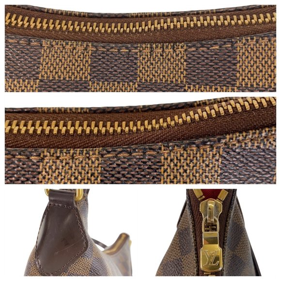 LOUIS VUITTON Damier Bloomsbury PM Brown Gold Hardware Leather N42251 Shoulde... - Picture 7 of 10